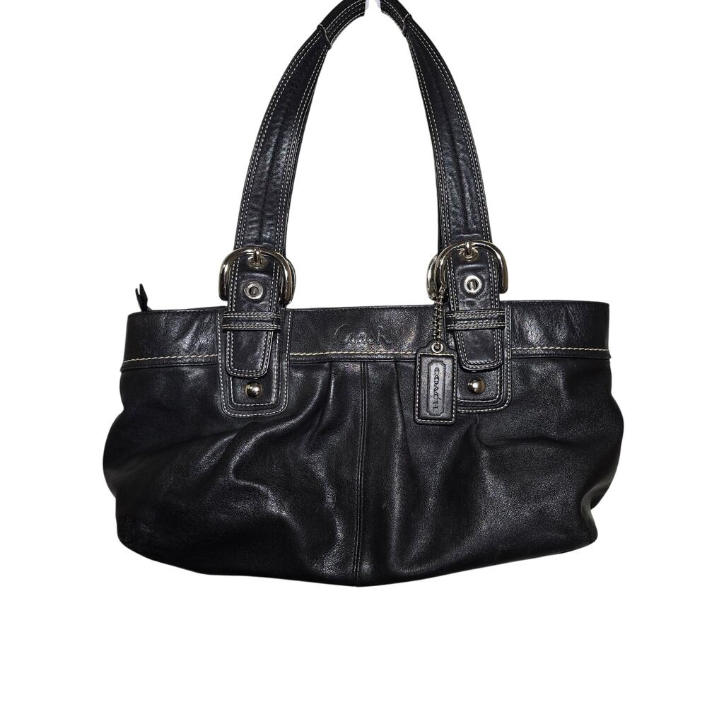 Coach Hamptons Soho Satchel Black Excellent Condition Vintage #13732 Y2K Retro